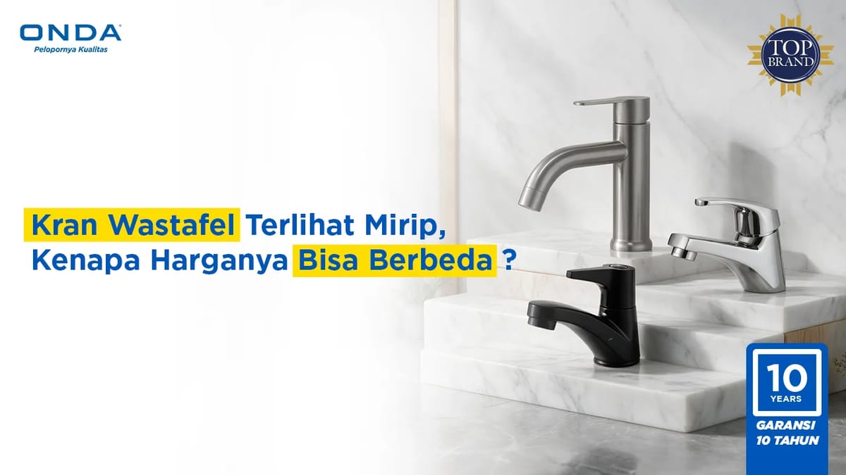 Kran Wastafel Terlihat Mirip, Kenapa Harganya Bisa Berbeda?