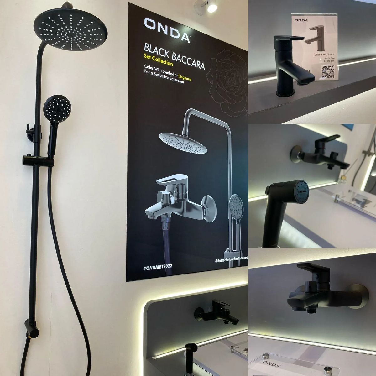 ONDA News - Onda Exclusive meluncurkan koleksi premium “Black Baccara” di Indo Build Tech 2022.