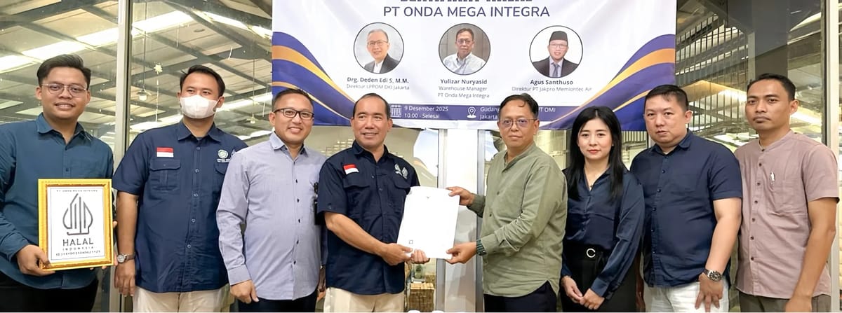 PT Onda Mega Integra Resmi Jadi Pelopor Water Meter Halal Pertama di Indonesia